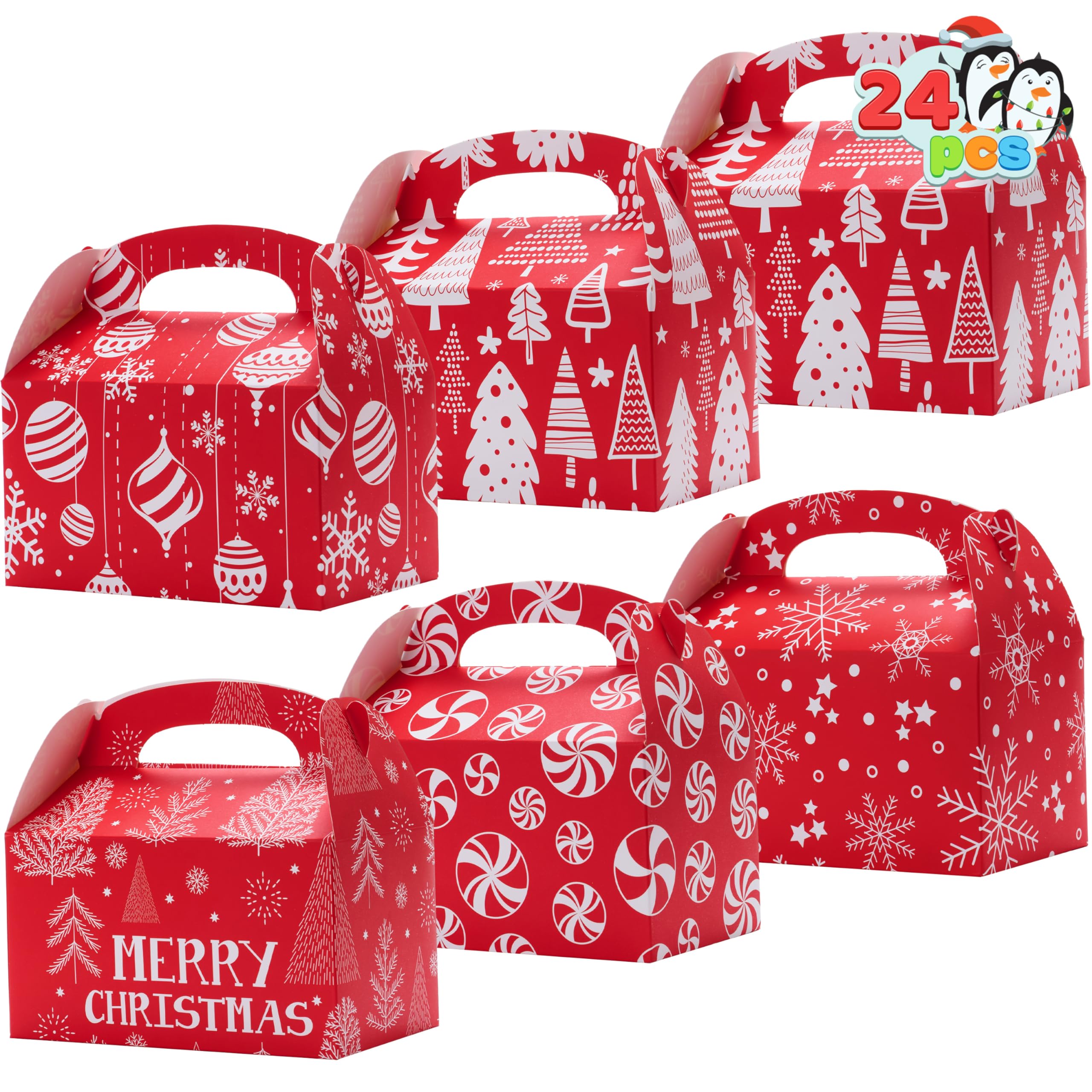 Amazon.com: JOYIN 24 PCS 3D Christmas Treat Gift Wrap Boxes for